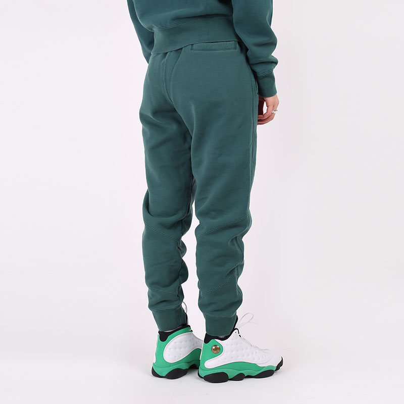 женские зеленые брюки Jordan Flight Fleece CV7795-300 - цена, описание, фото 5